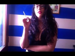 cigarette smoking brunette fuck sex